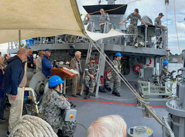 group at HMAS Waterhen